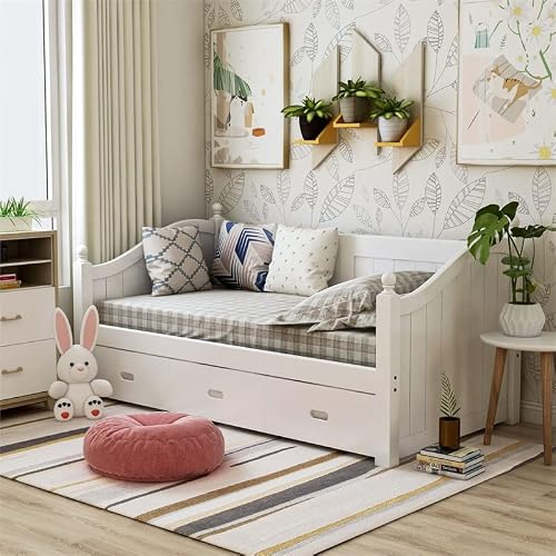 Furniture Of America Emerson Wood Twin Daybed With Trundle In White #TOP5