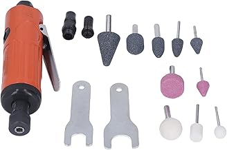 Kit de esmerilhadeira pneumática 22000rpm Reta pneumática esmerilhadeira de polimento Conjunto de máquina de polimento Punho ergonômico Ferramenta leve para uso interno ao ar livre