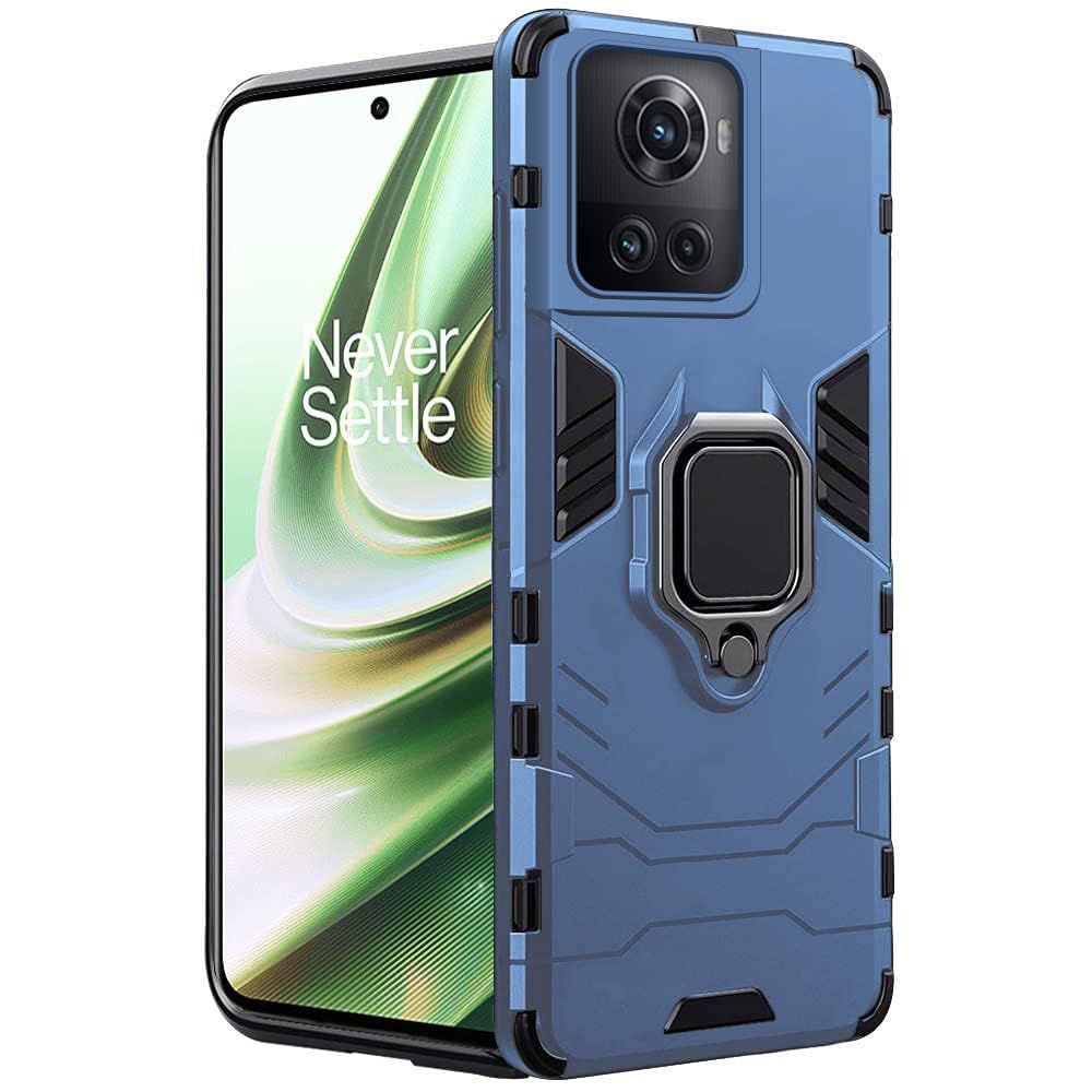 TheGiftKart Tough Armor Bumper Back Cover Case for OnePlus 10R 5G/10R Prime 5G|Ring Holder & Kickstand In-Built|360Degree Protection Back Case Cover for OnePlus 10R 5G/10R Prime 5G-PC,TPU|Greyish Blue (B09ZDVL5NB) Amazon Price History, Amazon Price Tracker