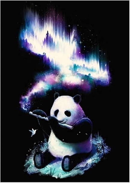 Lsdeere Dessin Numerique Chambre De Bebe Panda Peinture Animale Mignon Panda Mur Art Photo 40x50cm Amazon Fr Cuisine Et Maison