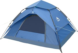 4 Person Instant Camping Tent,Easy Pop Up, 8.9’X7.7’X61'',Waterproof Family Tents with Rainfly for Camp and Outdoor