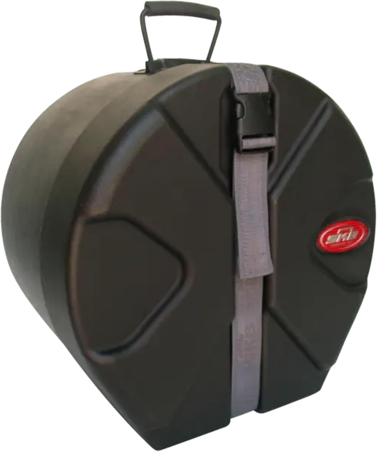 SKB 8" x 12" Tom Case with Padded Interior, D-Shaped Drum Design, and Molded in Feet for Upright Positioning and Stability, Black