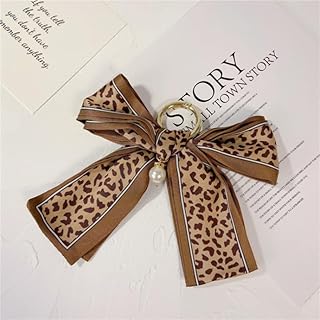 CHENLIAN Statua Decorazioni Resina Portachiavi con Fiocco Portachiavi con Perle Papillon Ciondolo con Rete Portachiavi in Tessuto Celebrità Accessori da Ragazza