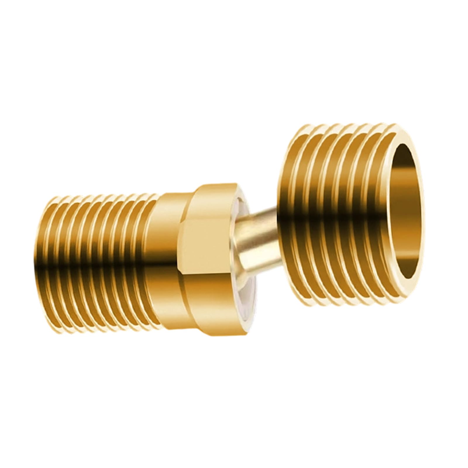 Nucelit Brass Pipe Connector Angled Curved Foot Male Thread Strong Nipples Adapters Shower Faucet Adapters for Shower Valves Angled Curved Foot Male