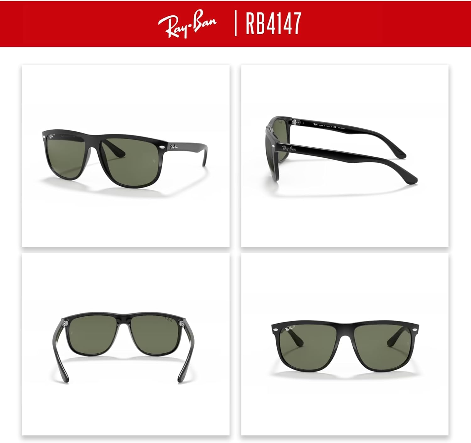 Ray-Ban RB4147 Boyfriend Sunglasses For Men For Women+BUNDLE with ACCESSORY EYEWEAR KIT - Image 4