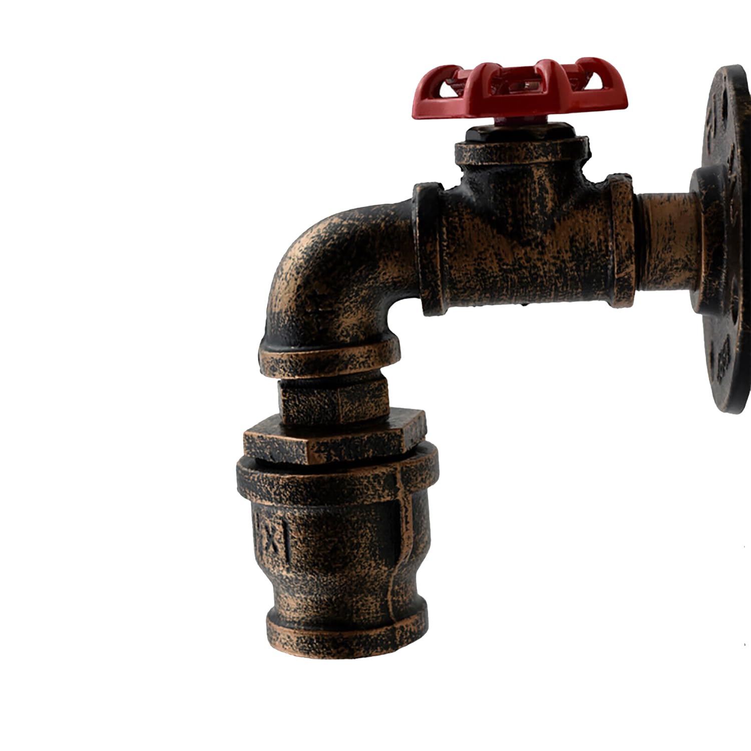 DC VOLTAGE Steampunk Industrial Wall Light E27 | Vintage Metal Pipe Wall Sconce | Retro Loft Wall Lamp for Bedroom, Living Room, Kitchen, Bar, Café — image 1