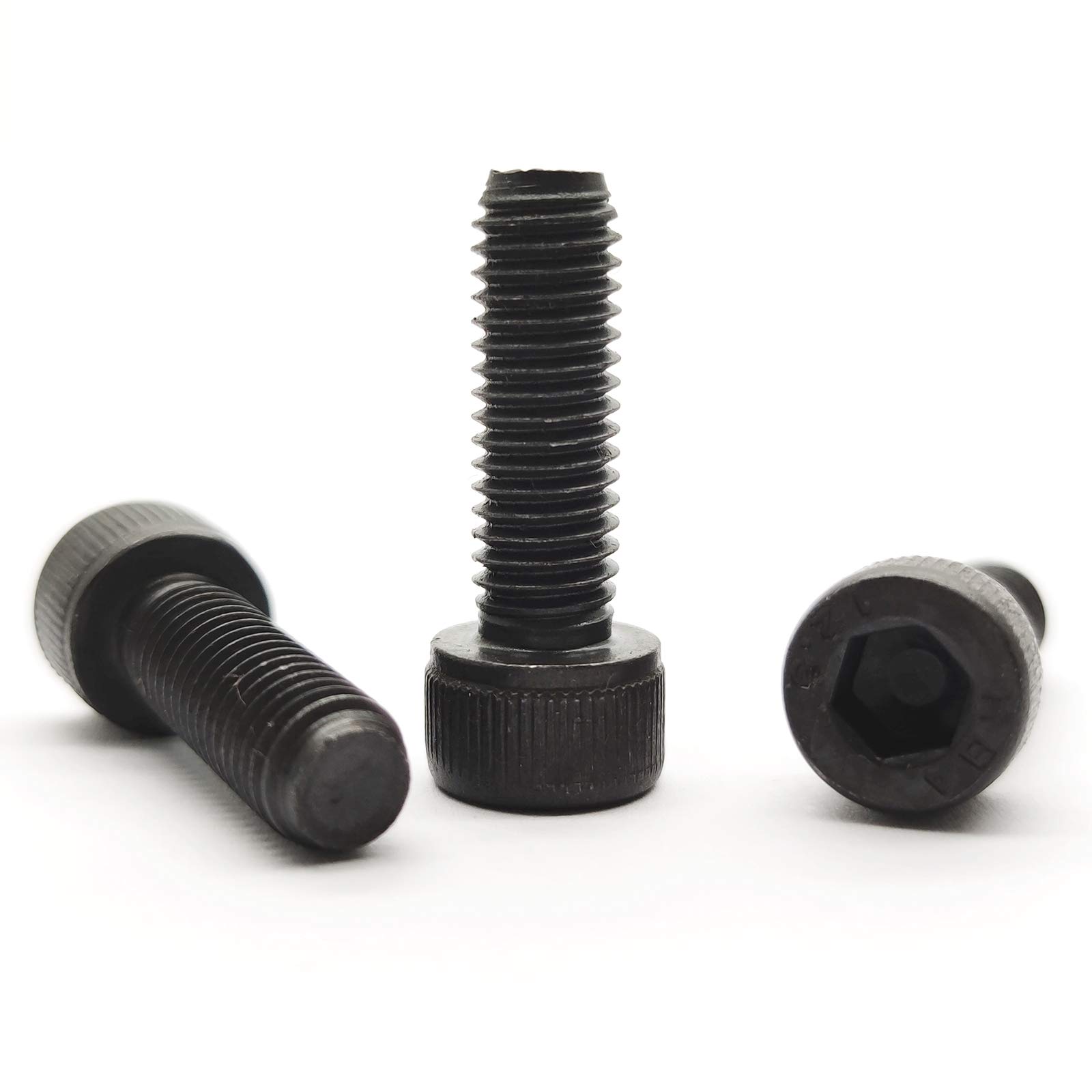 M8-1.25x25mm 12.9 Grade Alloy Steel Socket Head Cap Screws Bolts Allen Socket Drive Black Oxide Finish 12.9 Class 25PCS