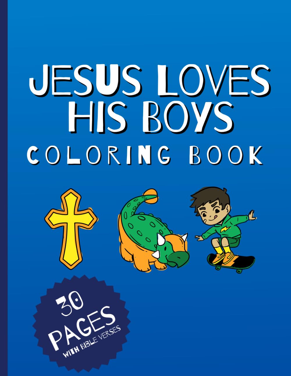 Jesus Loves His Boys Coloring Book