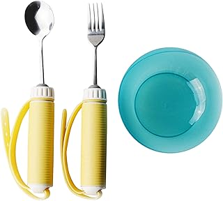 Sztućce, zestaw sztućców specjalnych potrzeb, pomoce dla niepełnosprawności - idealne dla osób starszych, niepełnosprawnych lub osób cierpiących na drżenie rąk