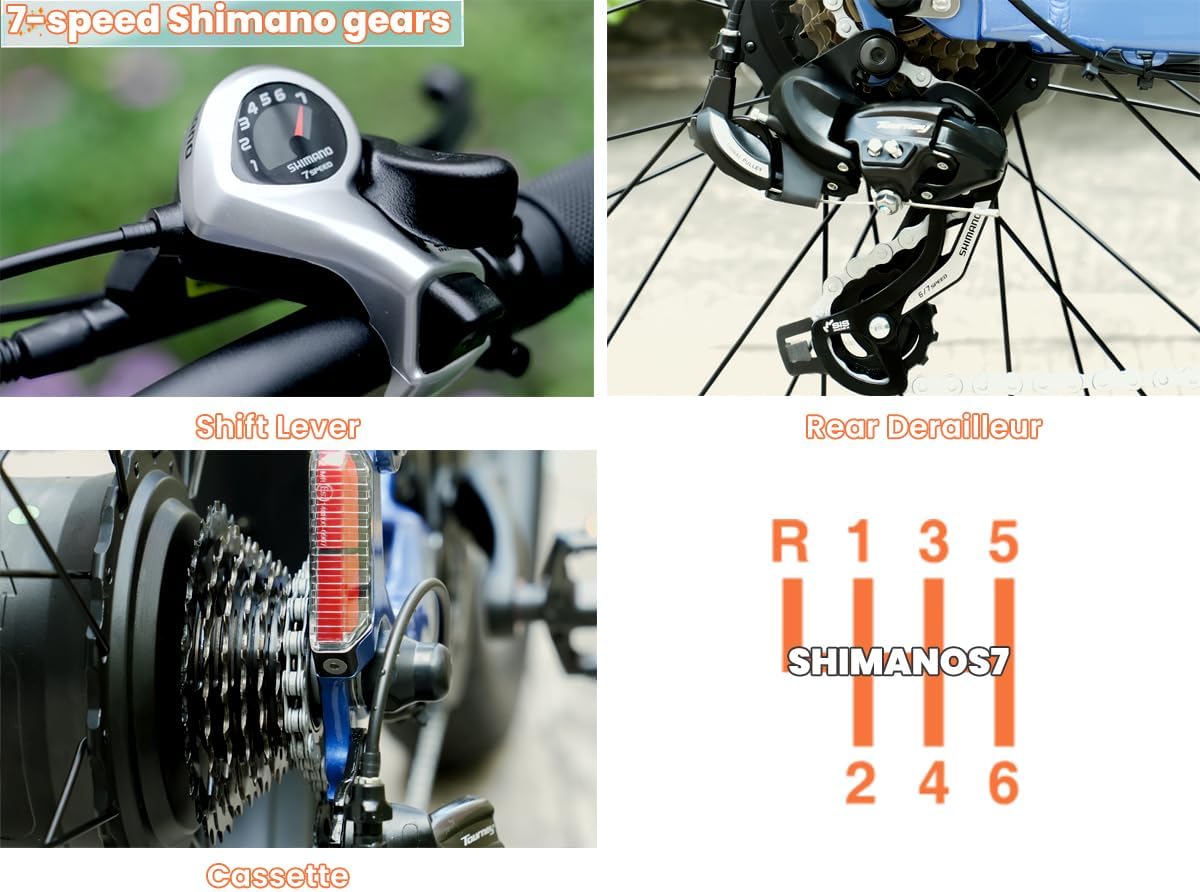 Cyrusher Rover Shimano 7-speed gears