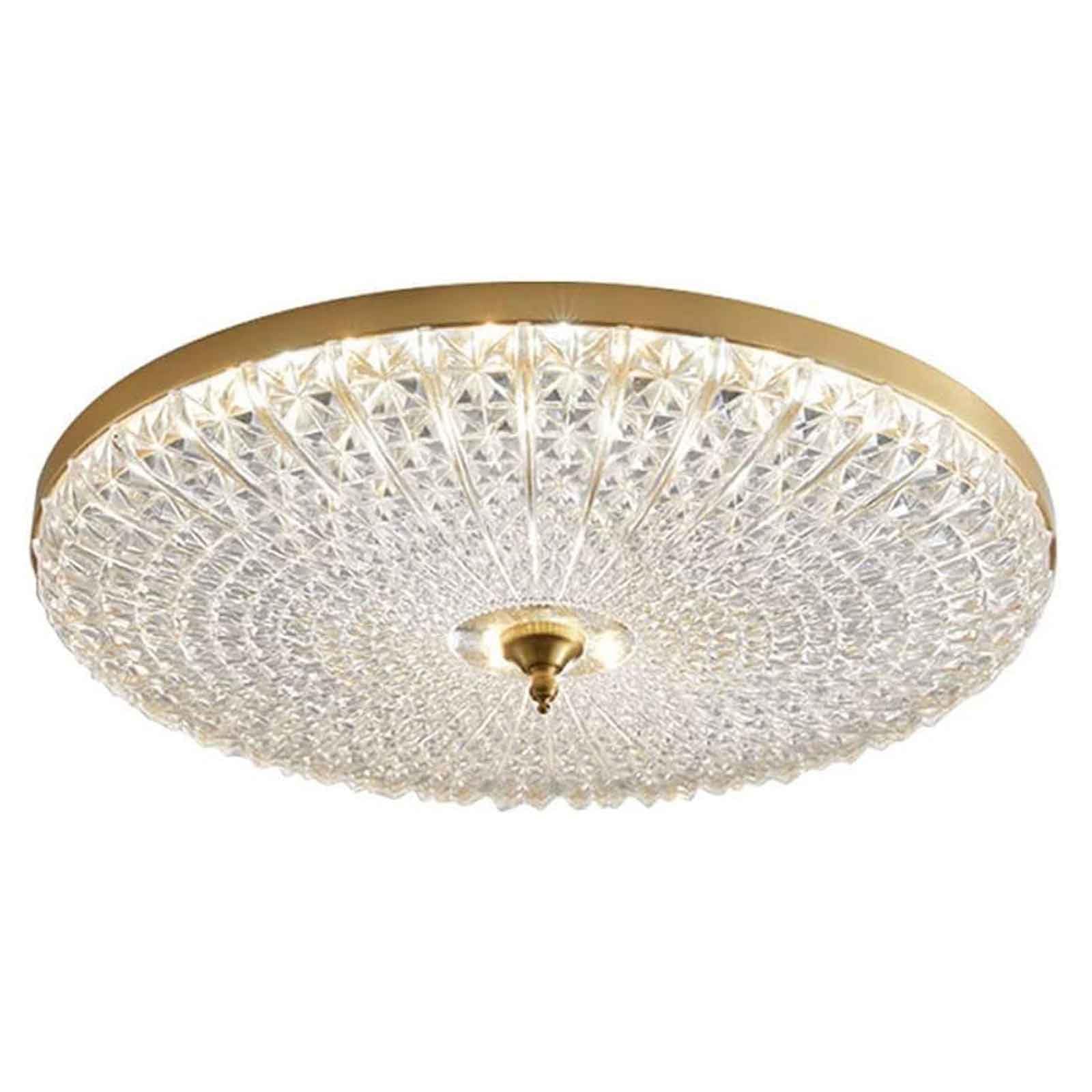 Lampa Sufitowa Dimbare led-inbouwplafondlamp Nordic laag profiel ronde plafondlamp met acryl kap Koperen inbouwverlichtingsarmaturen voor keuken slaapkamer woonkamer Biuro