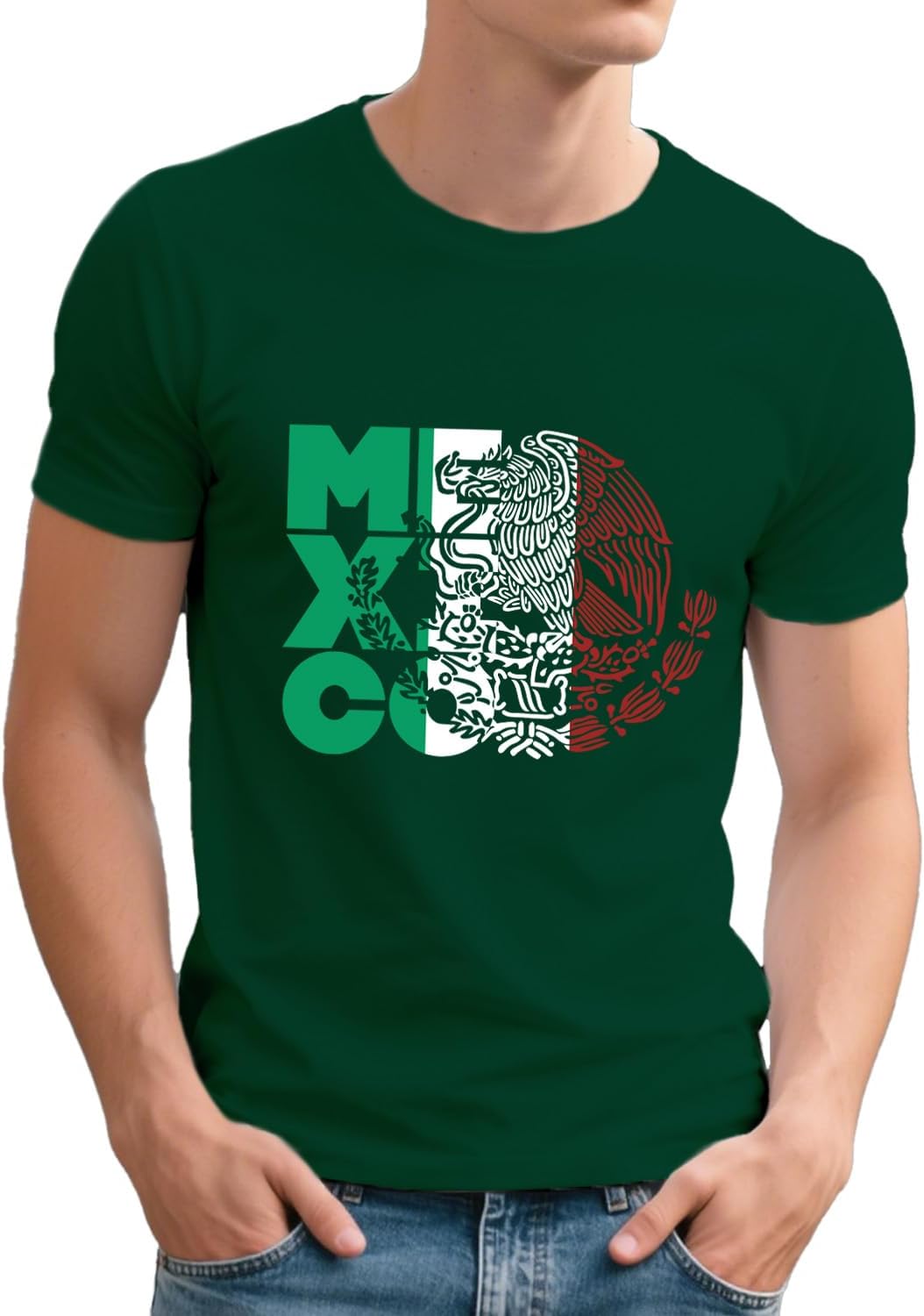 Mens Mexico Shirt Mexican Flag Shirt Mexico Eagle Tee Tops