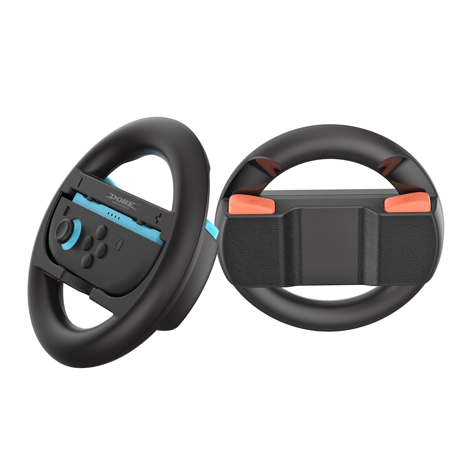 AtEaze Pack of 2 Steering Wheel for Switch 2 Joy-Cons   Racing Wheel Grip Controller Accessories for Mario Kart and other racing games
