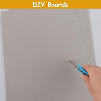 SHUESS A3 Greyboard 30 Sheets - 1500 Micron A3 (29.7 X 42 cm) Mount Board - Double-Side Grey Board - Thick Cardboard for Model Making, Thick 1.5 MM