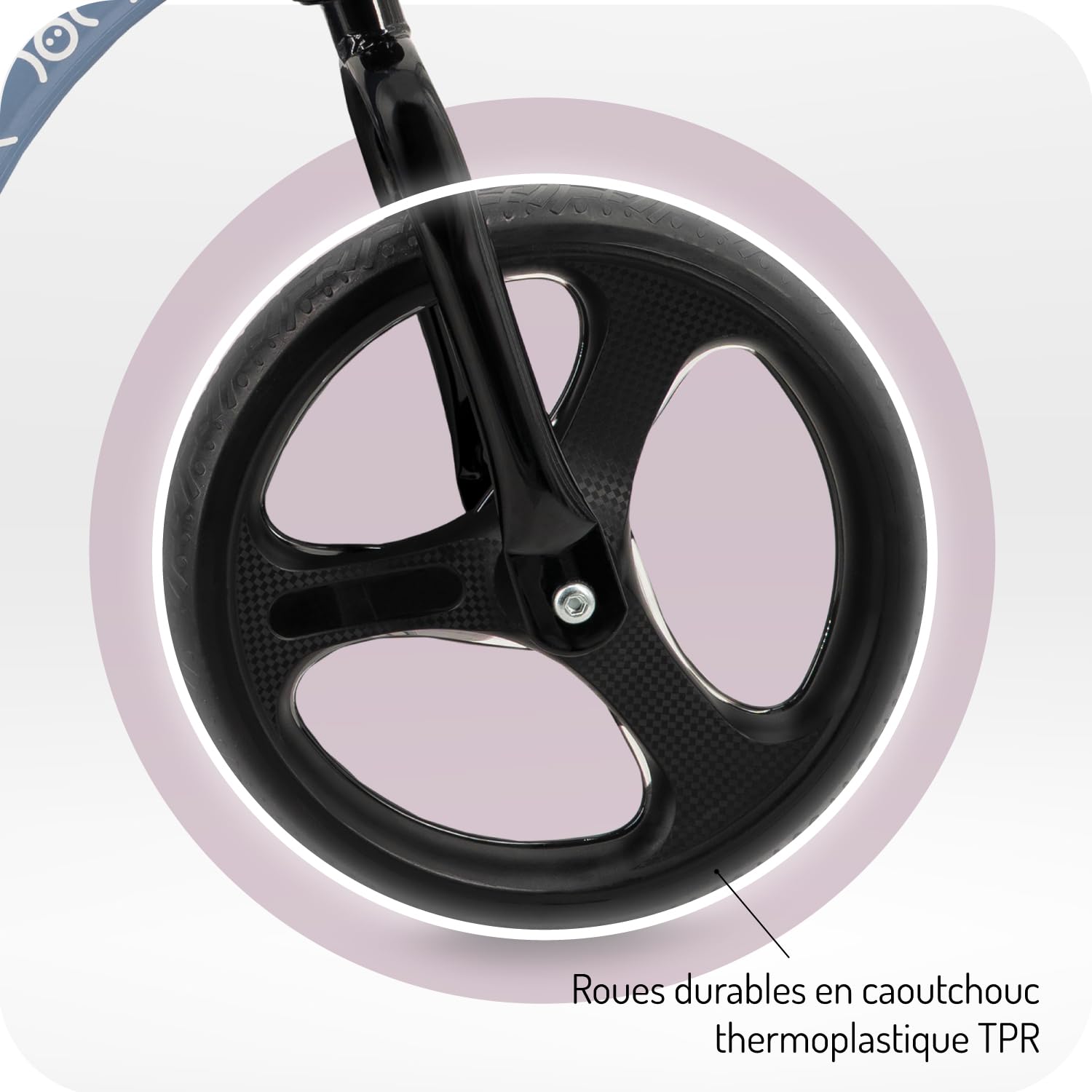 Momi Draisienne ISOKA pour Enfants dès 2 Ans (Max. 35 kg), Cadre léger 3,5 kg, réglage sans Outil de la Hauteur du Guidon et de la Selle, Roues en Caoutchouc TPR avec LED