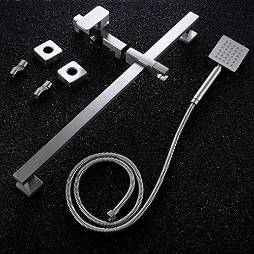 Ensemble de douche avec arroseur de douche chic en inox rétro