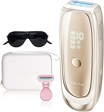 ANLAN Zap Light Hair Removal Device, Painless, Mustache/VIO Compatible, Sapphire Cooling Technology, Double Lamp, 26J High Power, 0.18 Seconds Ultra Fast Output, 5 Continuous Irradiation, Beautiful