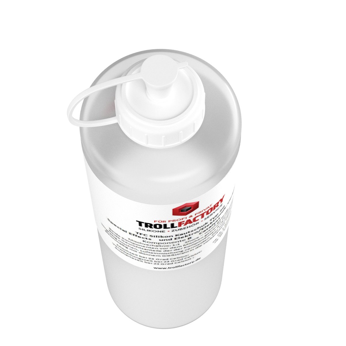 TFC Troll Factory Kauczuk silikonowy typ 20 I silikon zalewowy, bardzo miękki I półprzezroczysty I 2 kg (2 x 1 kg)