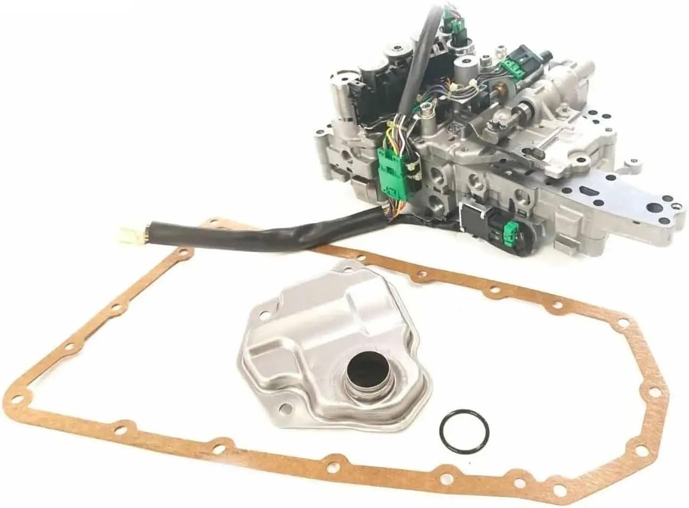 Automatic Transmission Valve Body Assembly with Solenoids Filter Kit for 2007-2018 Mitsubishi Lancer Jf011E