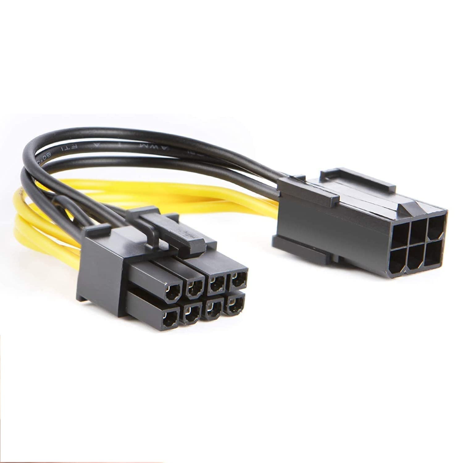 Meshiv 6 Pin to 8 Pin PCIe Adapter, PCIe 6 Pin Female to 8 Pin Male PCI Express Power Converter Cable, GPU Video Power Cable for Graphics Video Card, 5inch (B0BX778XFS) Amazon Price History, Amazon Price Tracker