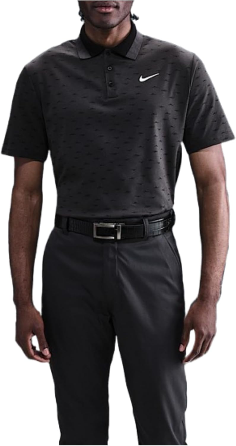 Nike Anthracite Golf Dri-Fit Tour Print Shirt