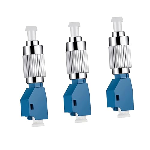 fyboptwu - 3 adaptadores localizadores de fallos visuales FC macho a LC hembra adaptador convertidor de fibra óptica único modo 9125um adaptador