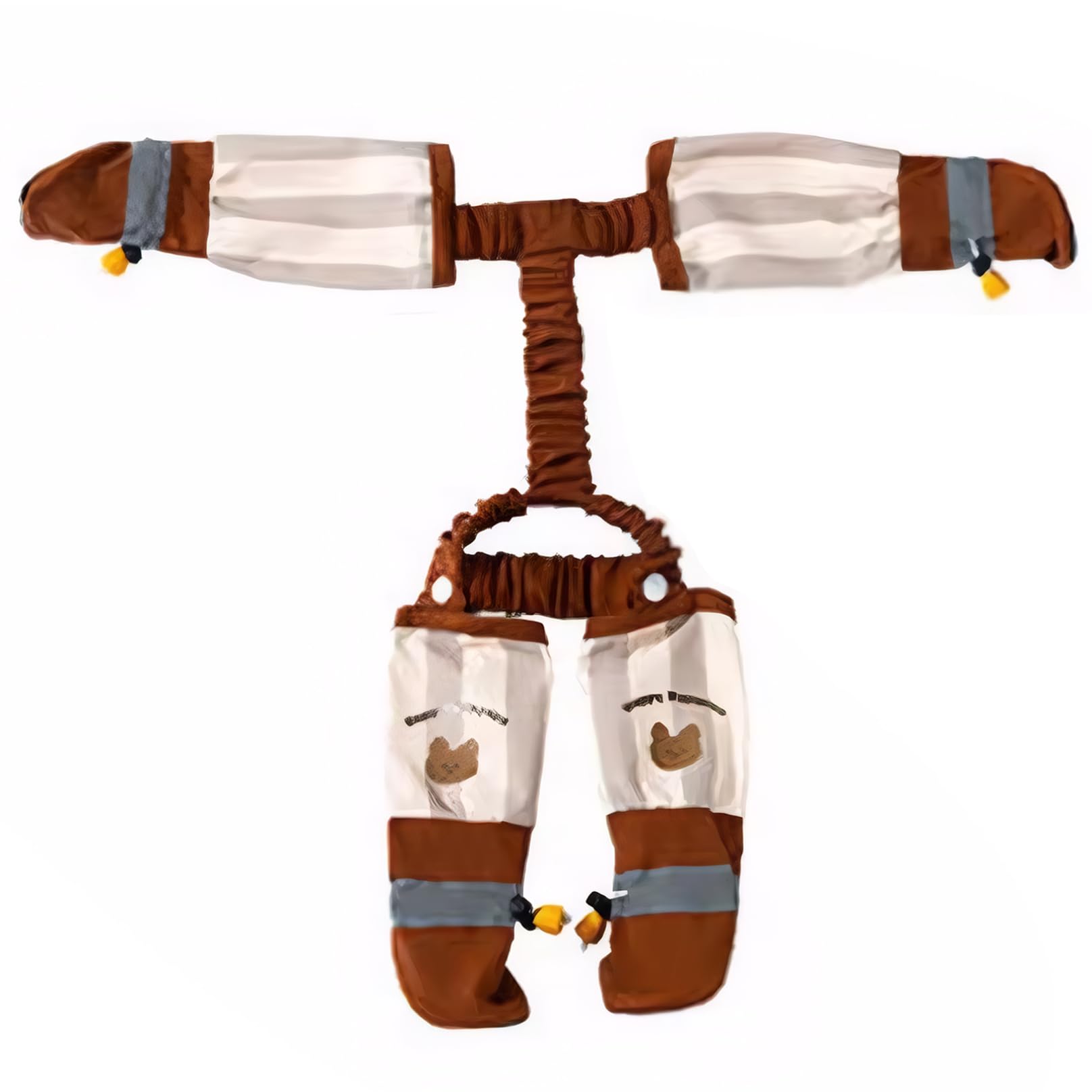 Dog Suspender Boots Dustproof Waterproof Dog Boots with Harness Adjustable Non-Slip Quick Release Protective Outdoor Walking Suspender Shoes for Puppies, L..