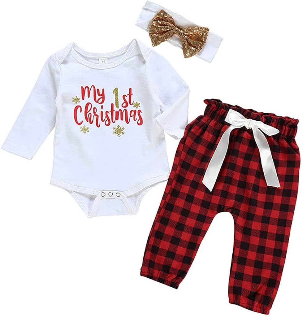 newborn plaid christmas dress