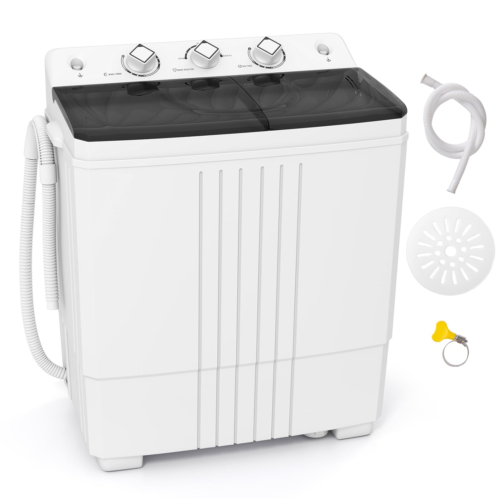 ARLIME Portable Washing Machine, 20 LBS Twin Tub Laundry Machine