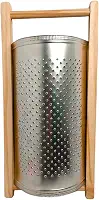 Ralador De Milho para Pamonha Curau Manual Galvanizado de Madeira e Aço Inox Manual 42CMx20CM