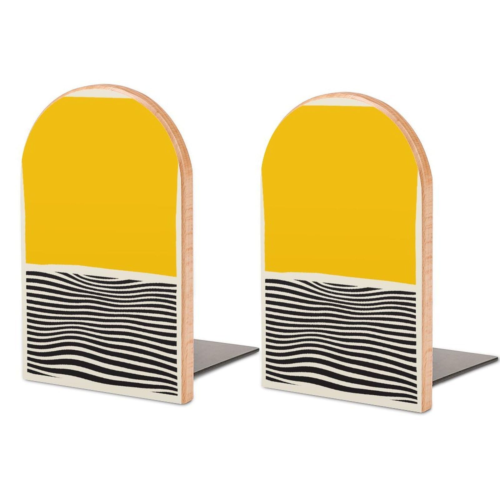 Bonito soporte moderno para libros de madera con acabado artesanal