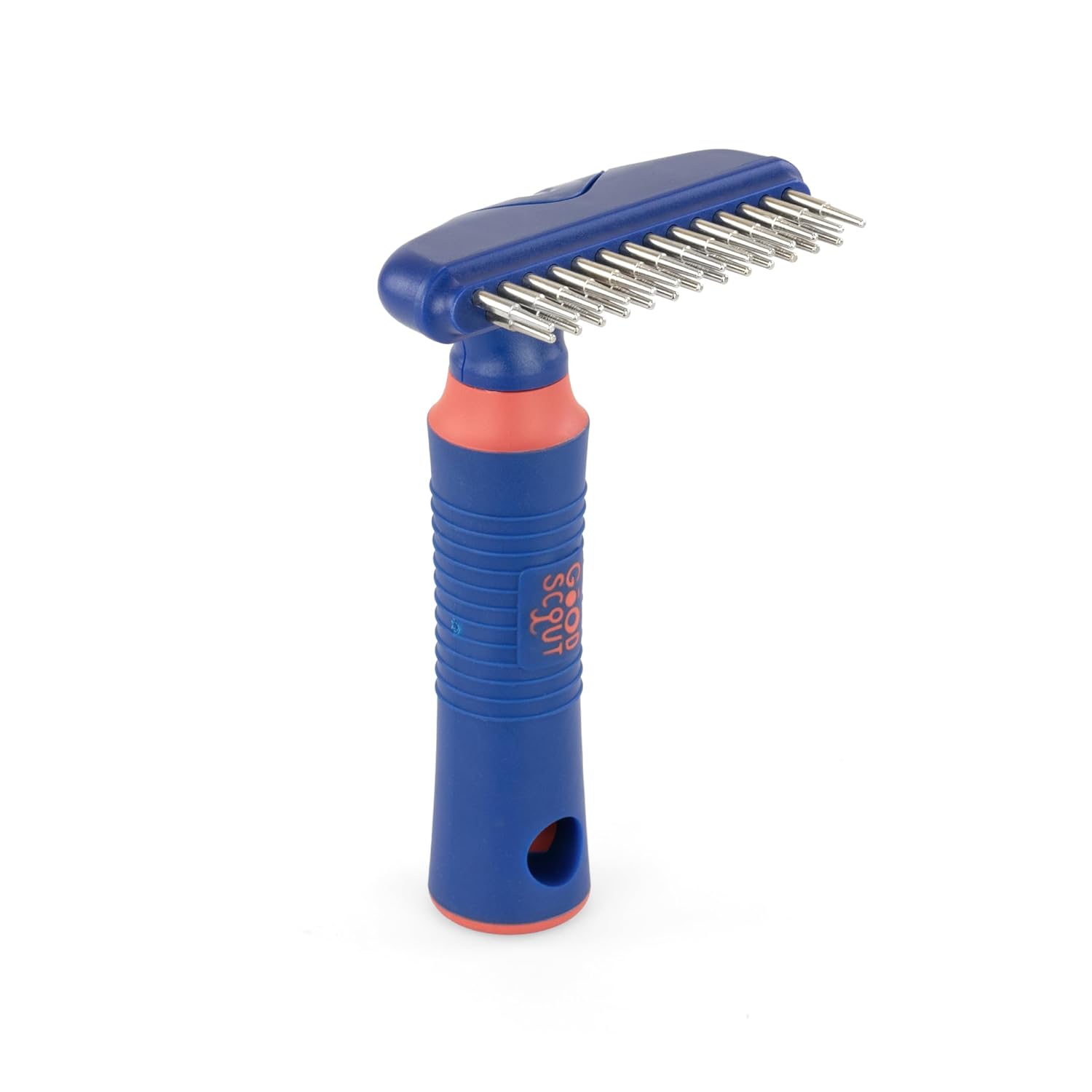 Good Scout Pet Hair Rake with Double Row Rotating Pins
