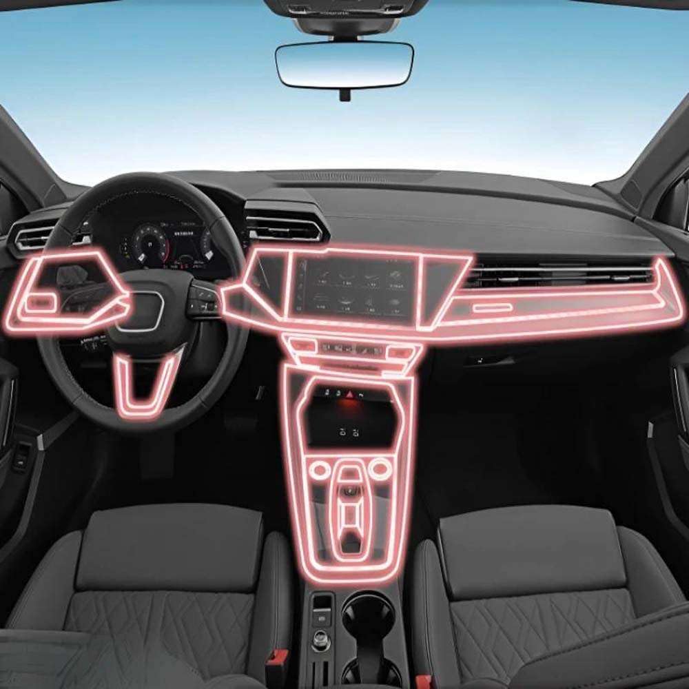 Pellicola Protettiva Trasparente AntiGraffio per cruscotto multimediale e Navigazione, per Audi A3/A3L 2025-2026