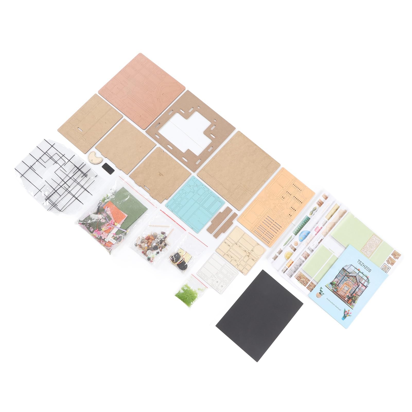 Kit Miniatura Fai Da Te Casa delle Bambole Scala 1:24 Puzzle in Legno