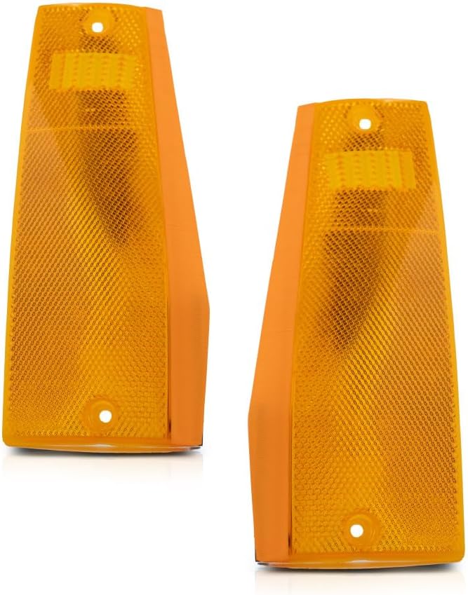 For Jeep Cherokee Side Marker Light Assembly Unit 1984-1996 Driver and Passenger Side | Pair | CH2550113 + CH2551113