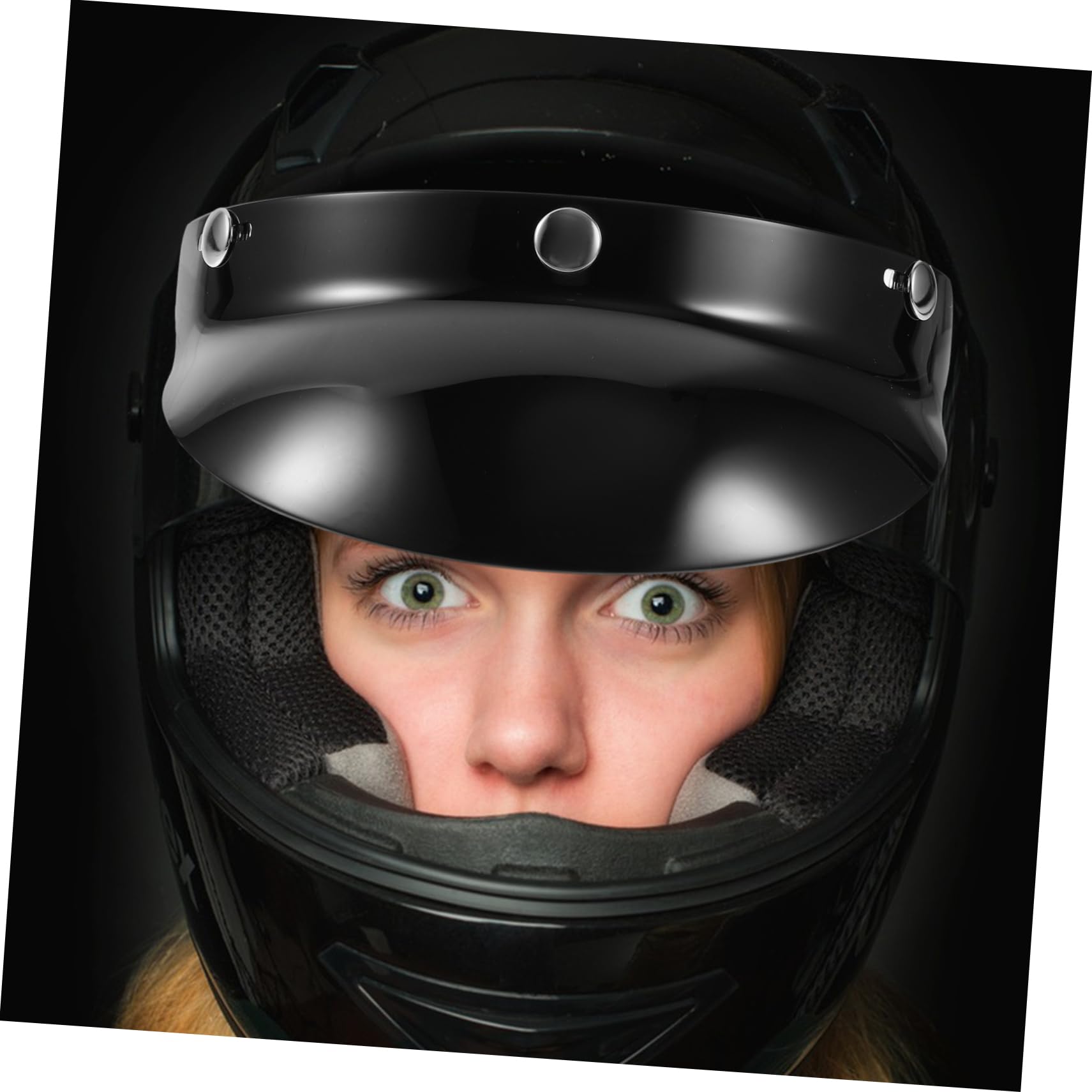HOLIDYOYO Helmet Visor Lightproof Sun Shield for Cyclists Retro Style Outdoor Protection Fits Helmets for Sun and Rain