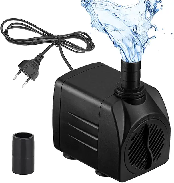 Pompa per Acquario Mini Ultra Silenziosa 600 l/h, 10W - Per Fontane e Laghetti