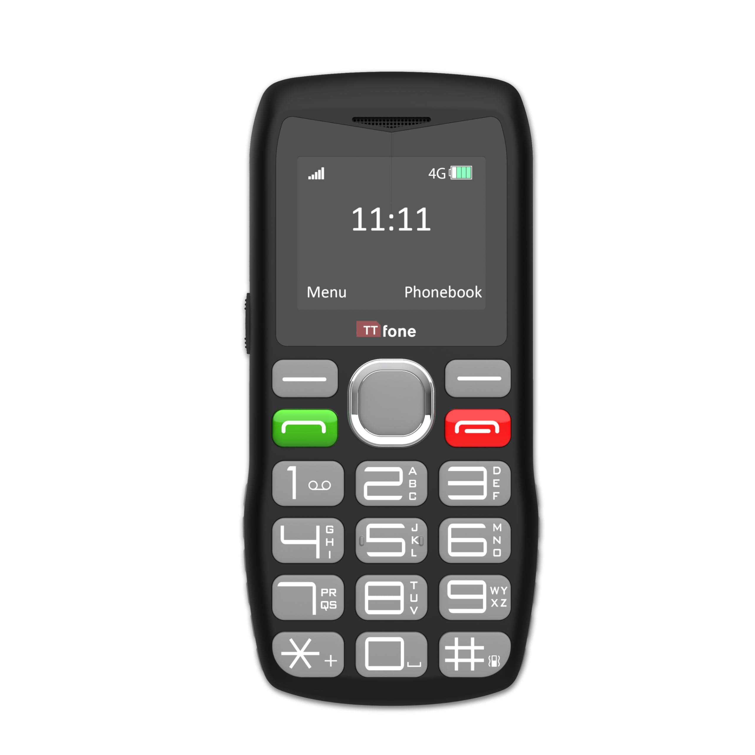 TTfone TT890 4G - Teléfono móvil para Personas Mayores, fácil de Usar, con botón de Asistencia de Emergencia, Carga USB-C, Bluetooth, cámara, Tres