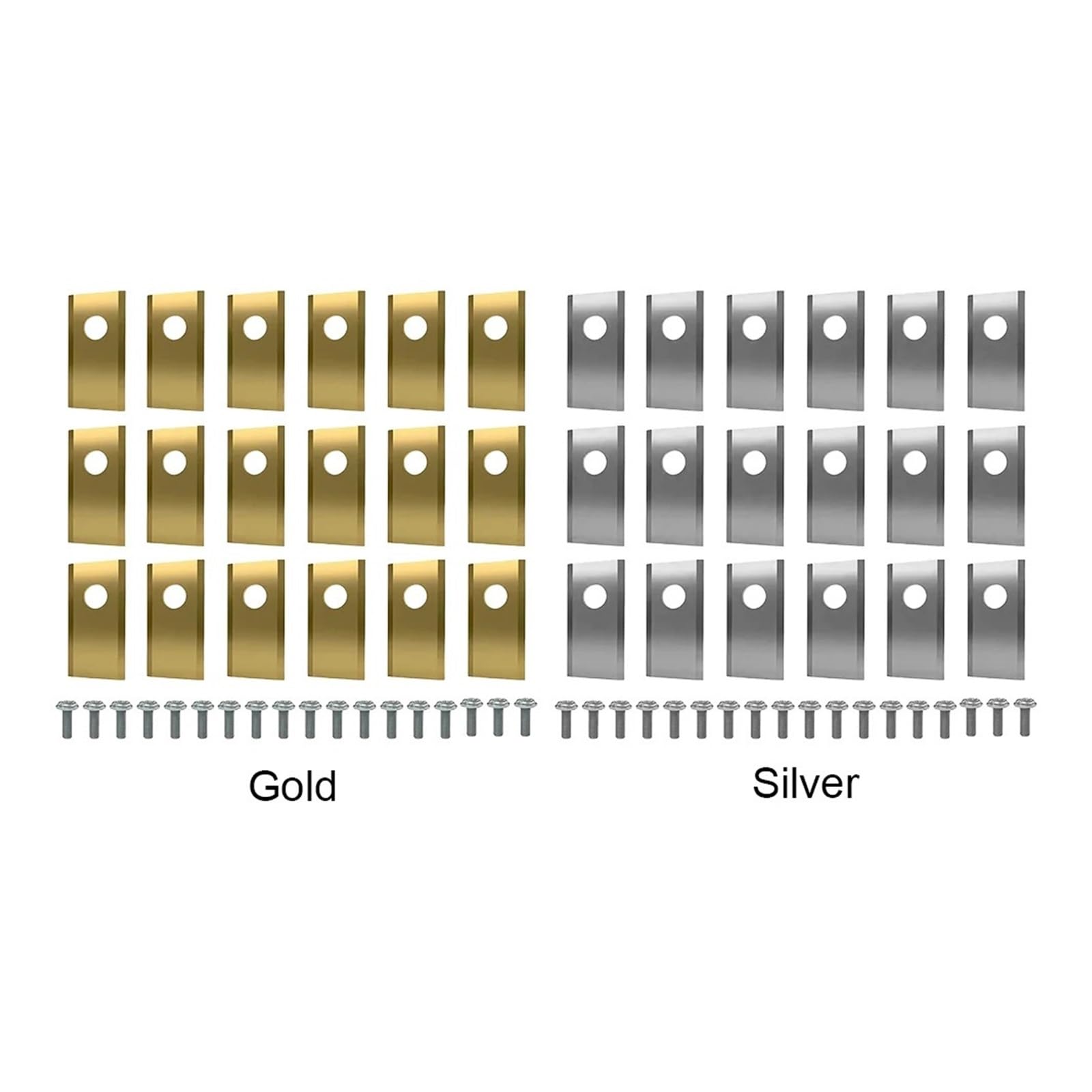 18/36 Stück Ersatzklingen, Kompatibel Mit Worx Landroid Roboter-Rasenmäher-Teilen, Edelstahl-Rasenmäher-Schneidmesser, Schnitteffizienz(36pcs gold)