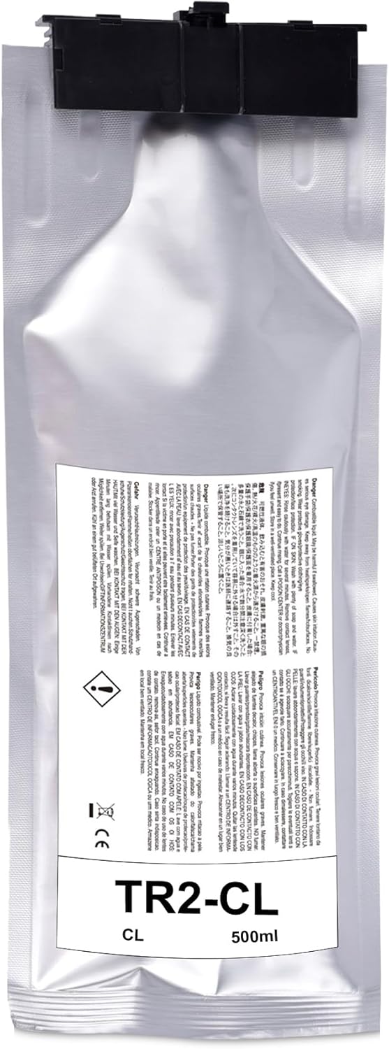 Compatible TR2 Cleaning Liquid Pouch Replacement for Roland TrueVIS TR2 Printers SG-300 SG-540 SG2-300 SG2-540 SG2-640 SG3-300 SG3-540 VG-540 VG-640 VG2-540/640 VG3-540 VG3-640 (TR2-CL 500mL)