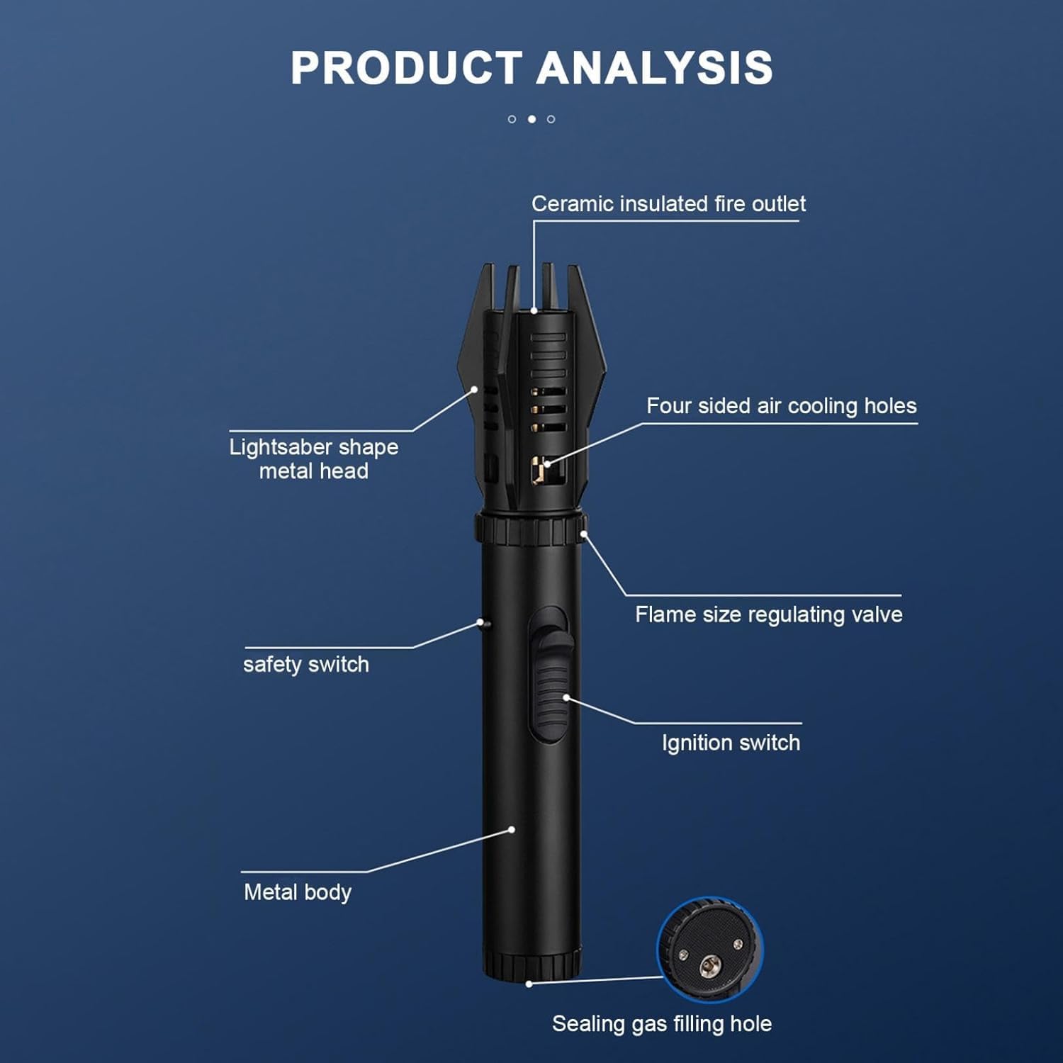 High-Temperature Metal Jet Lighter, Windproof Spitfire Torch, Inflatable Butane Lighter, Refillable Camping BBQ Kitchen Lighter, Portable Outdoor Torch V High-Temperature Metal Jet Lighter, Windproof Spitfire Torch, Inflatable Butane Lighter, Refillable Camping BBQ Kitchen Lighter, Portable Outdoor Torch V
