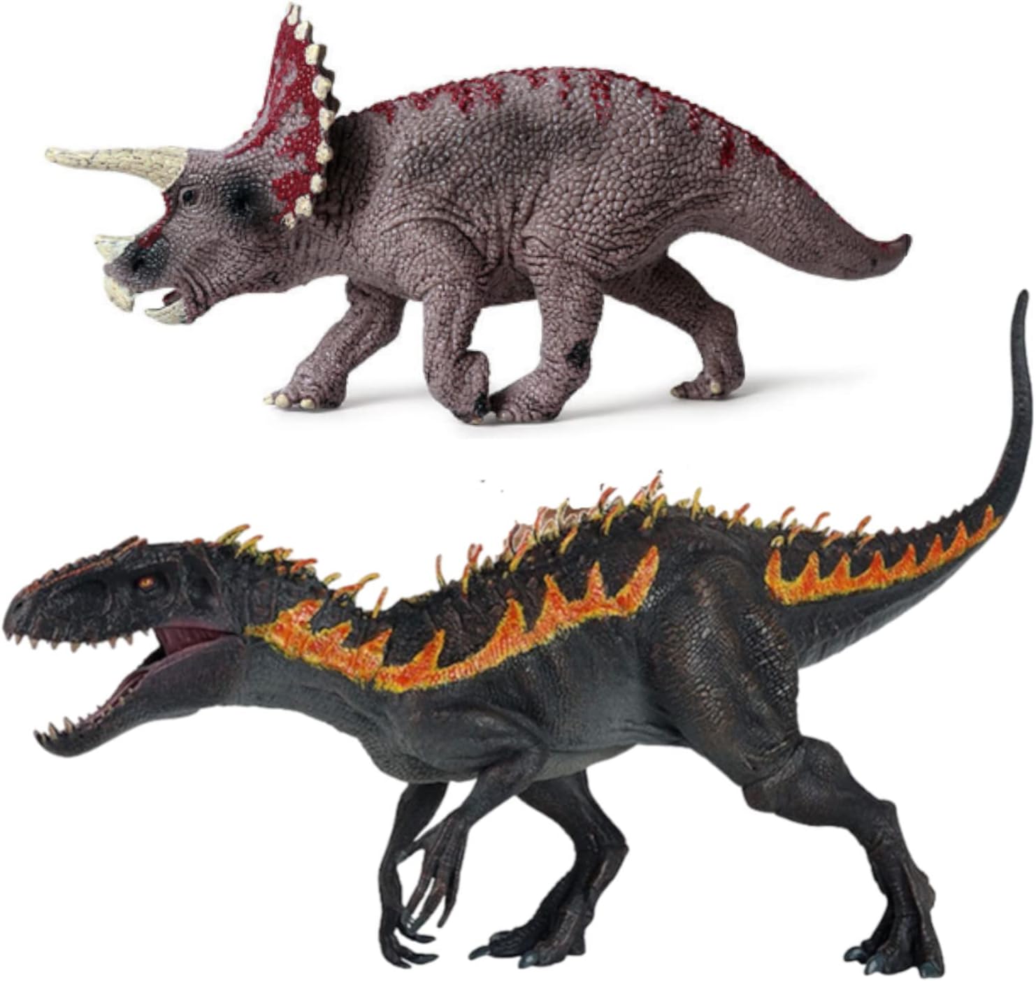Utst 恐竜 おもちゃ 古代恐竜 フィギュア セット インドミナスレックス トリケラトプス 6 黒ﾐﾅｽ Kﾄﾘｹﾗﾄﾌﾟｽ 安心の定価販売