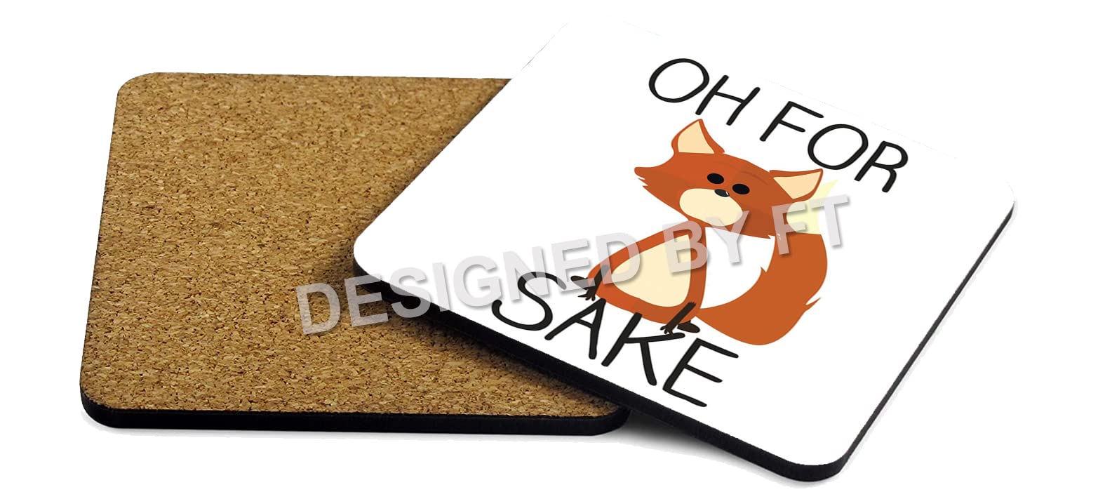Oh for Fox Sake Coaster by FT.
