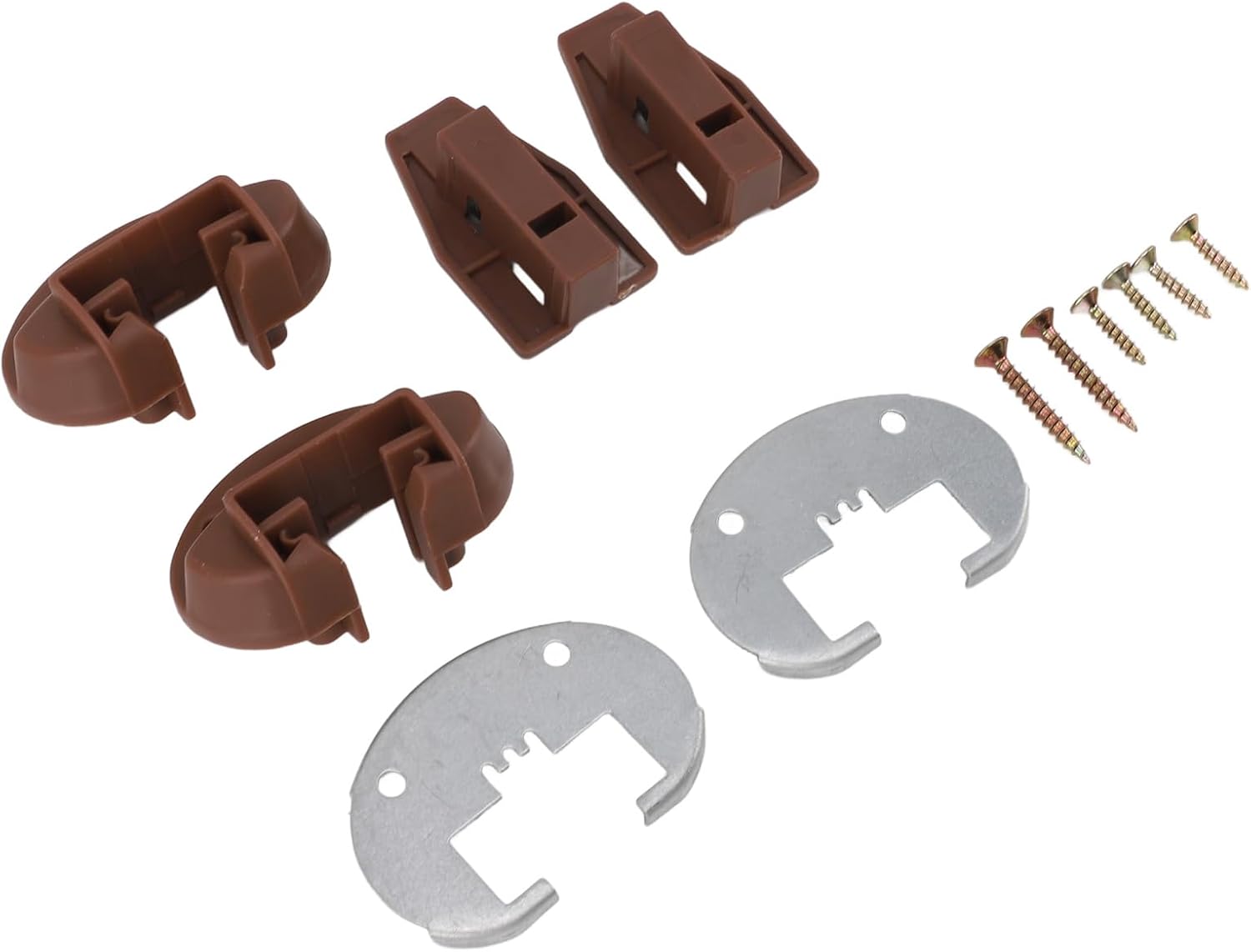 Drawer Slides Repair Kit, Drawer Guide Glide Replacement, ABS Robust Construction Drawer Guide Track Slide Kit, Easy to Install with 6 Set Assorted Tools for Furniture Cabinets