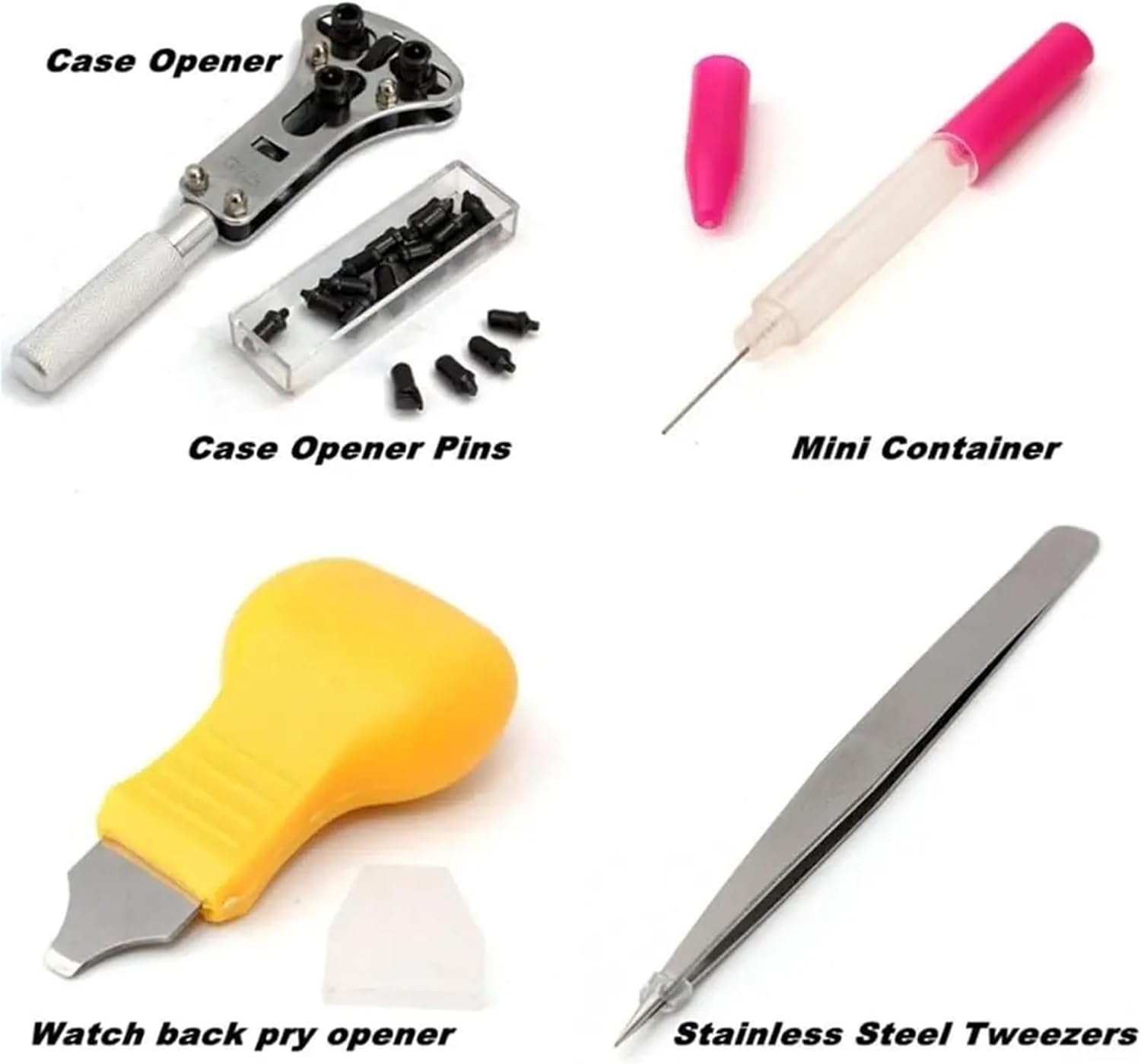 144Pcs Watchmaker Tools for Repair Watches Open Back Cover Battery Change Replacement Movement Cleaning Watch Repair Tools Kit for Watch Band Removal.
