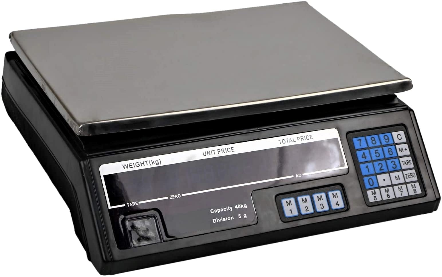 TEMPO DI SALDI Bilancia Elettronica Digitale Professionale Da 5 Gr A 40 Kg Con Divisione 5 Gr