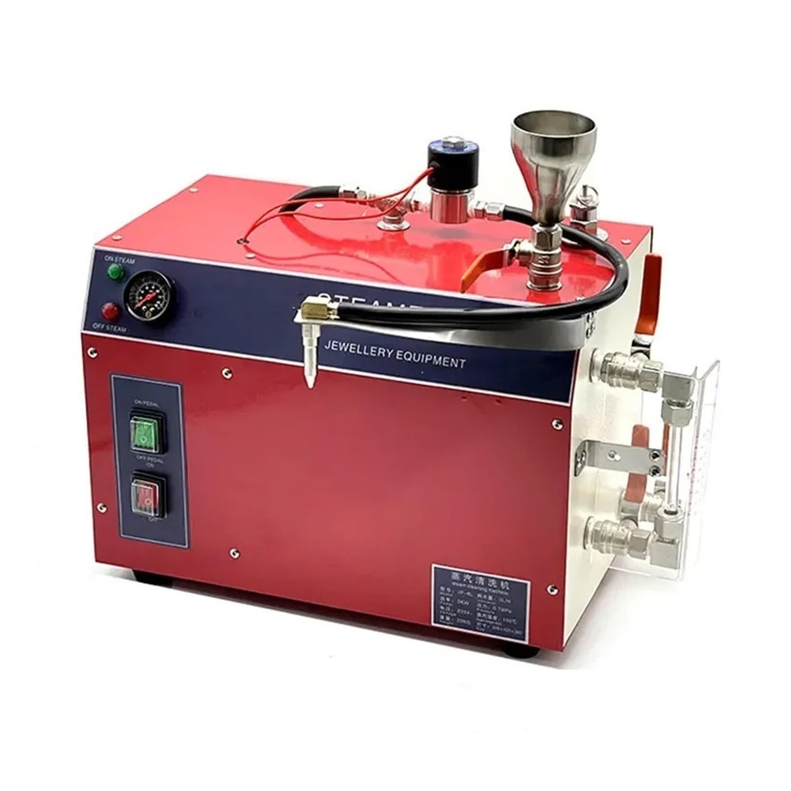 Máquina de limpieza industrial con vapor joyería alta presión, plata, descontaminación galvanoplastia Limpieza Profunda Y Potente(6L washing machine)