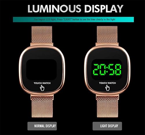 Miniatura 6 de Hombre1589 - Reloj digital con pantalla táctil, de acero inoxidable, resistente al agua, resistente al agua