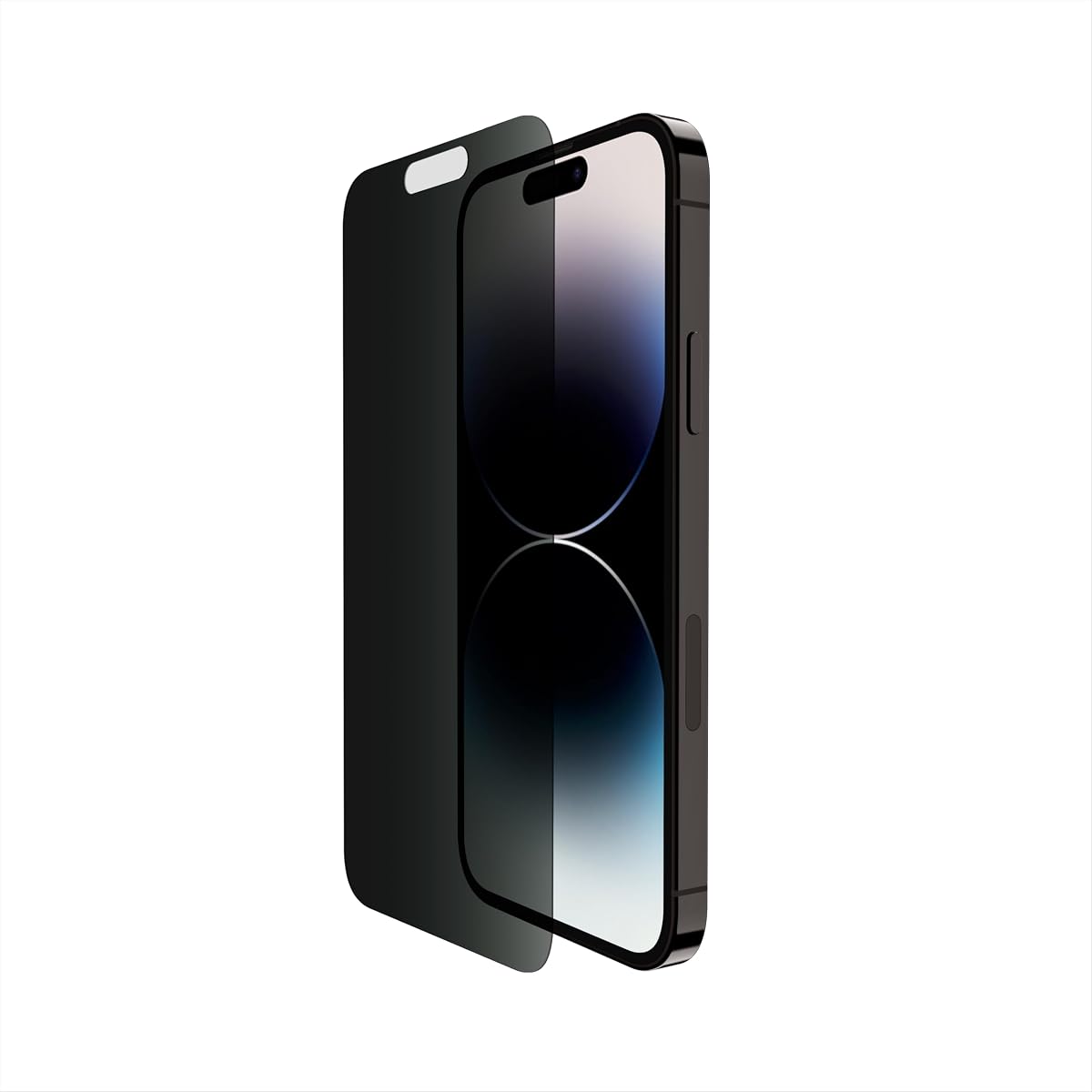 InvisiGlass 4-Way Privacy Screen Protector Anti-Spy iPhone 14 Pro | ion-exchange strengthened glass, 2-way privacy filter, scratch resistant, case-compatible, anti-spy screen guard