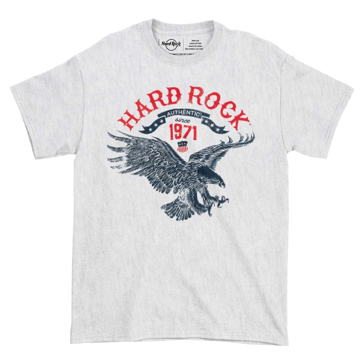 Hard RockUnisex Americana Flying Eagle Tee Grey